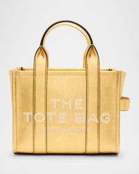 The Metallic Leather Small Tote Bag
