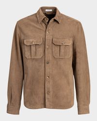 Men's Suede Overshirt
