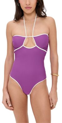 MIKOH Amora One Piece Royal/Ecru XL