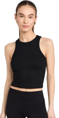Splits59 Kiki Rib Crop Top White S