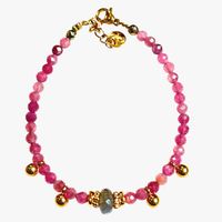 Ginandger - Bracelet tourmaline - Taille Unique - Rose