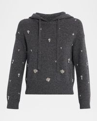 Karmen Wool-Cashmere Embellished Hoodie