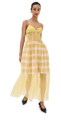 Rosie Assoulin The New Undress Dress Yellow 0