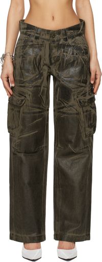 VAQUERA Khaki Low-Rise Cargo Pants