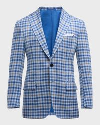 Men's Wool-Cashmere Check Sport Coat