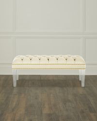 Custan Leather Bench 42"