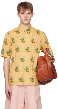 Dries Van Noten Beige Print Shirt