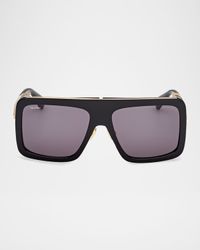 Jean Acetate Rectangular Sunglasses