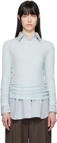 AMOMENTO Blue Round T-shirt