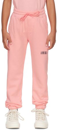AMIRI Kids Pink Bonded Lounge Pants
