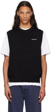 Carhartt Work In Progress Black Script Vest