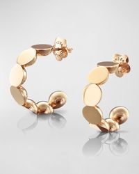 Luce 18K Rose Gold Half Hoop Earrings