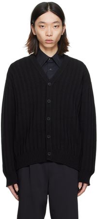 WOOYOUNGMI Cardigan noir à col en Y