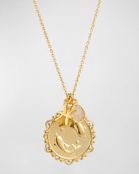 Zodiac Charm Necklace w/ Moonstone