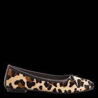 Reqins - Ballerines en cuir imprimé - Taille 41 - Beige
