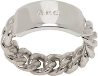 A.P.C. Bague Darwin argentée