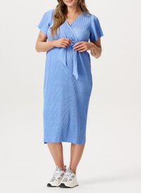 Noppies - Robe longue côtelée ceinturée - Taille L - Bleu