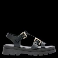 Bocage - Sandales plates en cuir - Taille 42 - Noir