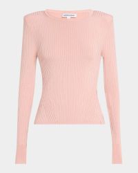 Acara Ribbed Scoop-Neck Pullover