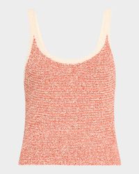 Stripe Scoop-Neck Tank Top