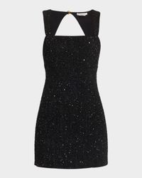 Keria Fitted Tweed Mini Dress