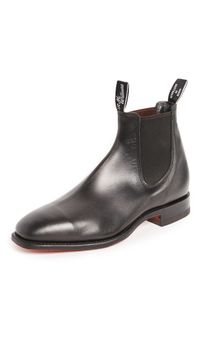 R. M. Williams Classic RM Leather Chelsea Boots Black 12