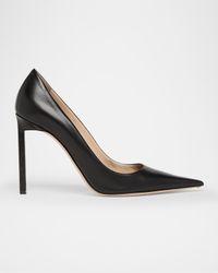 Betty Soft Calf Leather Pointed-Toe Pumps