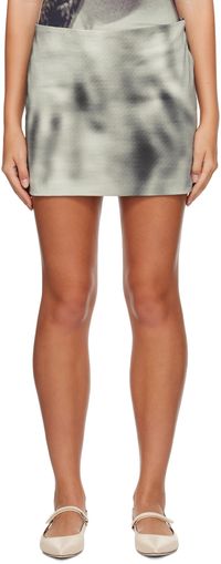 ELLISS Gray Handsy Denim Miniskirt