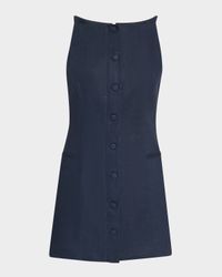 Ambra Button-Front Mini Dress