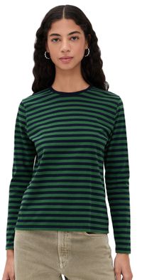 KULE The Modern Long Tee Navy/Green S