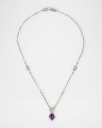 Kyma Amethyst and White Sapphire Necklace
