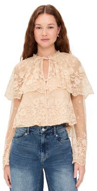 Sea Bronte Embroidered Long Sleeve Top Blush XL