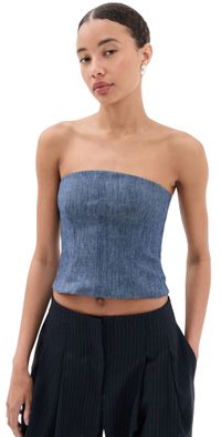 TWP Jillian Bustier Medium Indigo 00