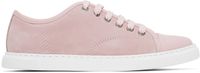 Lanvin Baskets DBB1 roses en suède à garnitures en cuir