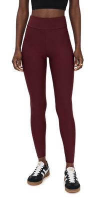 STYLEST Straight Leg Pleggings Burgundy XS
