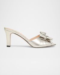 Bowow Logo Metallic Leather Sandals