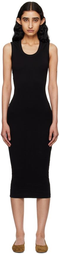 FLORE FLORE Black Joline Midi Dress