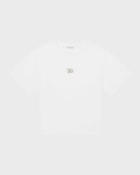 Girl's Embellished Interlocked Logo-Print T-Shirt, Size 4-6