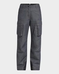 Padded Denim Ski Pants