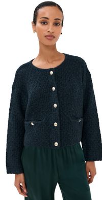 Sablyn Charlene Cropped Welt Pocket Cashmere Jacket Sacramento Multi L