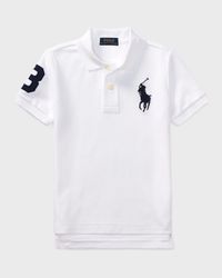 Boy's Big Pony Pique Knit Polo, Size 2-7
