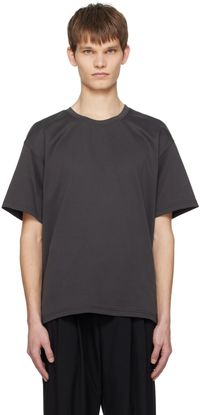 ATTACHMENT T-shirt gris à col ras du cou