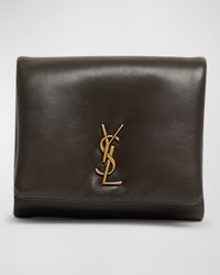 YSL Compact Wallet in Plonge Leather