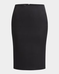 Techno Scuba Pencil Skirt
