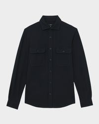 Men's Forsithe Textured Twin Pocket Cotton-Blend Overshirt