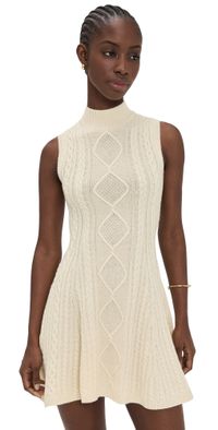 STAUD Charade Sweater Dress Ivory M