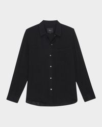 Ellis Gauze Button-Front Shirt