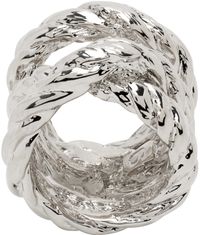 MM6 Maison Margiela Silver Yarn Ring
