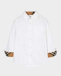 Boy's Cotton Oxford Shirt, Size 3-14