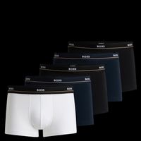 Boss - Lot de 5 boxers en coton mélangé - Taille 2XL - Bleu